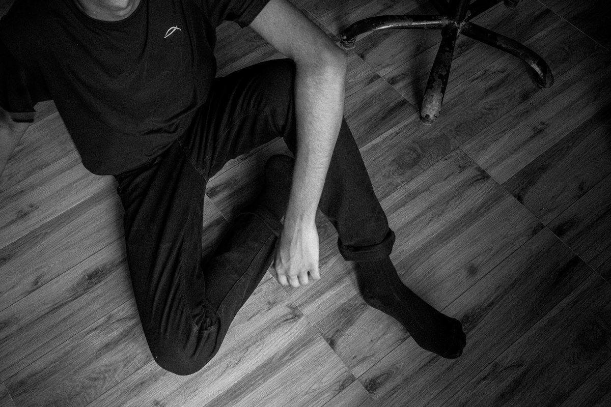 Ejercicio de estiramiento de cuádriceps